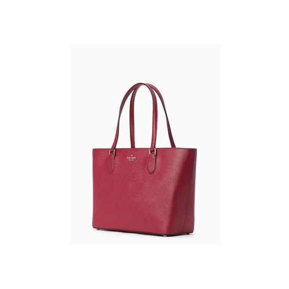 Kate Spade Laurel Way Medium Dally Tote Bag Purse Saffiano Leather Blackberry - Picture 2 of 8